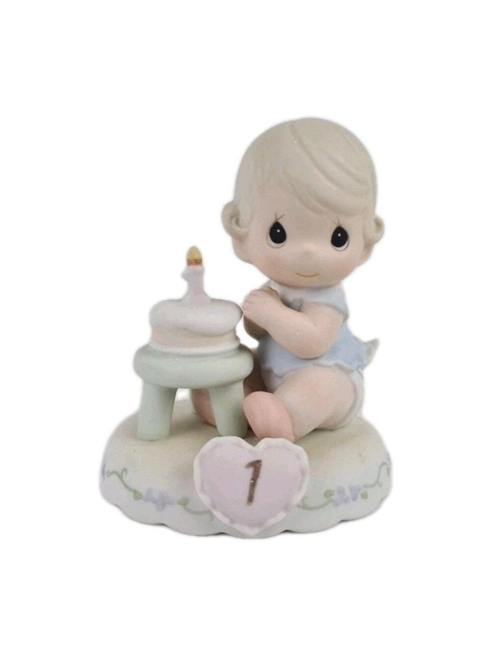 Precious Moments 136190 "Age 1" Growing In Grace Blonde Girl Birthday Figurine